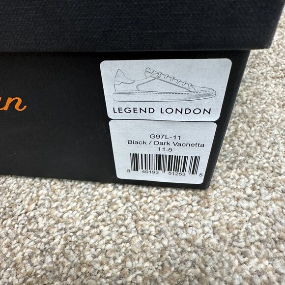 GOOD MAN BRAND Legend London Sneaker NEW NIB G97L-11 black Dark Vachetta SZ 11.5 - Picture 16 of 16